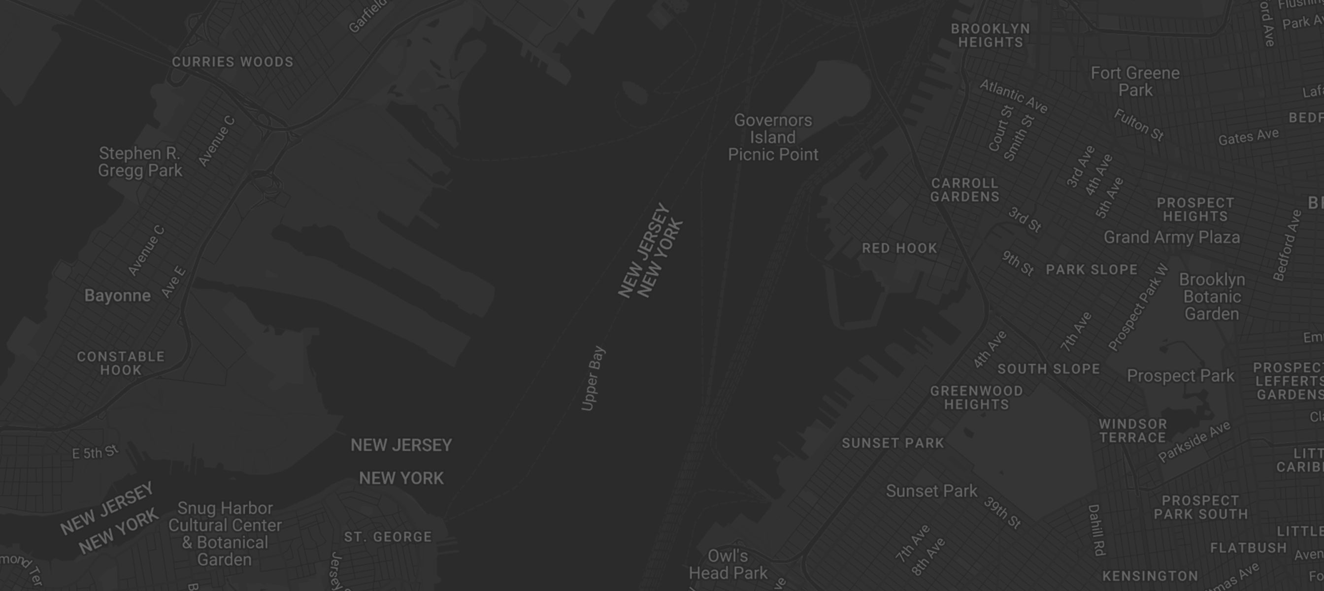Black and white map of New York City with text overlay